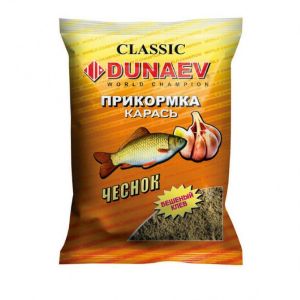 Прикормка рыболовная DUNAEV Классика 0.9 кг Карась Чеснок