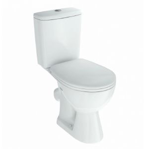 УНИТАЗ-КОМПАКТ «УЮТ» БЕЛЫЙ (КОСОЙ, НИЖН, СИД ПОЛИПР, 2-КН АРМ) (ROSA)