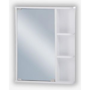 Шкаф-зеркало Стандарт-55 левый 70 см х 55 см х 12 см