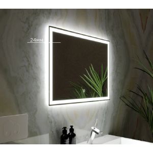 ЗЕРКАЛО MIXLINE «НОРМА-ЛАЙТ» 800*600 (ШВ) АЛ. ПРОФИЛЬ, СЕНСОР ВЫКЛ,СВЕТОДИОДНАЯ ПОДСВЕТКА*