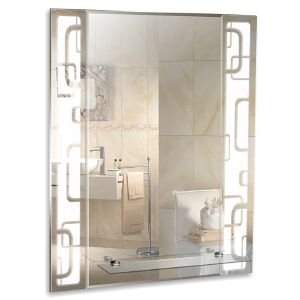 ЗЕРКАЛО MIXLINE «ЭЛЕКТРА» 540*680 (ШВ) ПОЛКА/ФАЦЕТ/ПЕСКОСТРУЙНЫЙ РИСУНОК