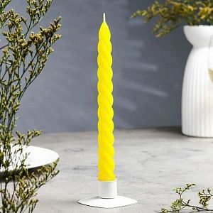 Свеча витая Antellas 2 шт Желтый 22027