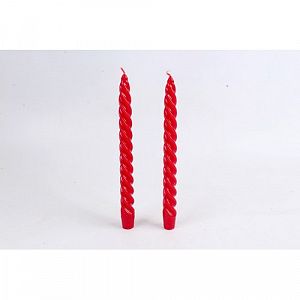 Свеча витая Antella 2 шт Красный 22034