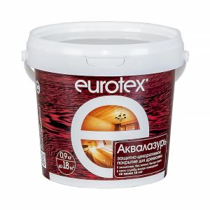 Защитно-декоративное покрытие Eurotex Аквалазурь 0,9 кг Белый