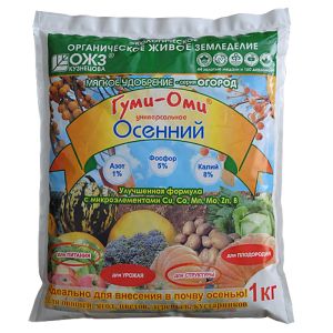 Удобрение сухое органо-минеральное Гуми-Оми Осенний 1 кг
