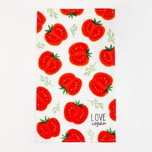 Полотенце кух.«Доляна» Love vegan 35х60 см, 100% хл, 160г/м2 5423116