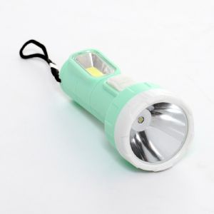 Фонарь ручной, 1 Вт LED, боковой 5 Вт COB, 2 режима, 1 AA, 10.4 х 4.3 см 9129378