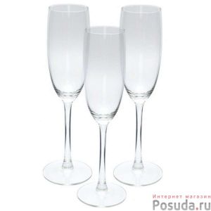 [J9756] Набор фужеров для шампанского СИГНАТЮР (ЭТАЛОН) 3шт 170мл