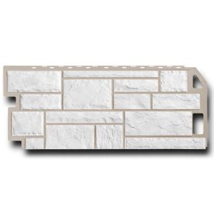 Фасад.панель FineBer Камень Мелован.Белый 1137х470 мм (0,46 м2)