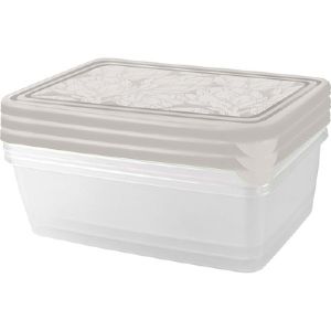 [PT143111024] Контейнер для продуктов HELSINKI Artichoke 0,45 л квадратный пепельный жемчуг