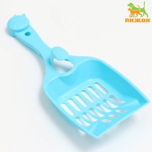 Совок «Удача» с креплением к лотку, 24 х 9,5 см, голубой   7533312