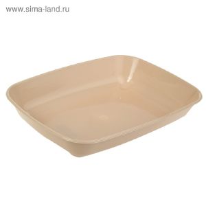 Туалет округлый без сетки 33,5 х 25 х 6 см, бежевый 3371381