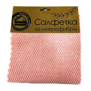 Салфетка д/уборки 30*30 см микрофибра 300 г/м2, цвет розовый HRS-002 pink
