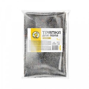 Тряпка для пола Жу-Жу. За порядком я слежу хлопок, 60*70 см 51017