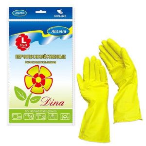 Перчатки латексные 6шт L средние 25877