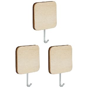 Набор крючков на самоклеящейся основе «Древесные», 3 шт (дерево)