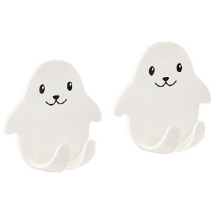 Набор крючков на самоклеящейся основе «Тюлени», 2 шт (пластмасса)