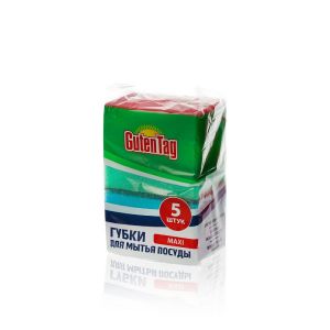 Губки для мытья посуды GutenTag Maxi, 5 шт