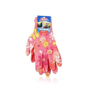 Перчатки садовые HausFrau с полиуретановым покрытием, 1 пара