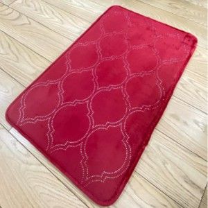 Коврик для ван. комн. Memory stripes Exclusive 50*80 Dark Red