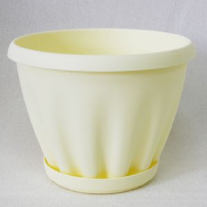 Горшок Знатный с поддоном d180 2,0 л Желтый