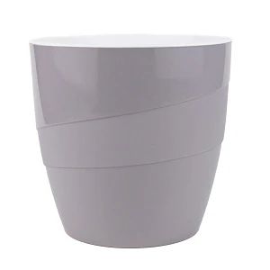 Горшок Грация d13 h13 см.1,20 л со вставкой Серый шелк