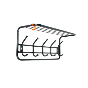 Вешалка настенная с полкой ЗМИ 60, 5 крючков, 61,5 x 22 x 26,3 см, черная