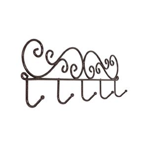 Вешалка настенная Кружева 5 Медный антик арт.ВН276М