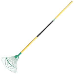 Грабли веерные, 22 зуб, Клевер, усиленные, в ассортименте, черенок деревянный