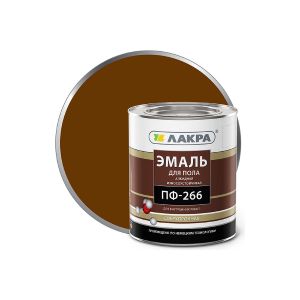 Эмаль ЛАКРА ПФ-266  3 кг Желто-Коричневая