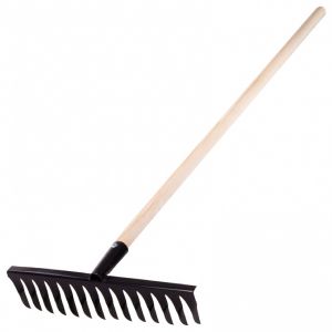 Грабли 12 зубцов витые с черенком