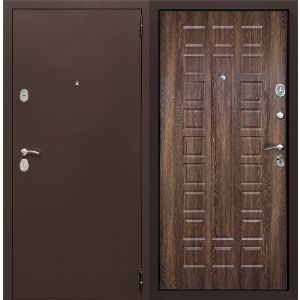 Дверь металлическая Альт 100 Дуб филадельфия коньяк  860х2050 правая