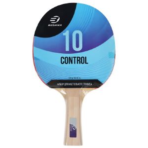 Ракетка для настольного тенниса BOSHIKA Control 10, для начинающих, накладка 1,5 мм, коническая ручка