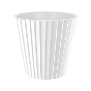 [IG640010048] Горшок для цветов InGreen Sand  D160мм, 2л c дренажной вставкой белый