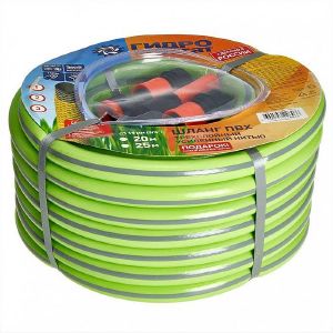 Шланг 3/4х20м армиров 3-х сл салатовый с серой полосой +набор коннекторов Гидроагрегат