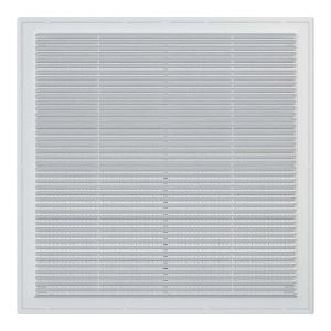 Решетка вентиляционная разъемная с сеткой 299 х299 мм Белый 3030Р