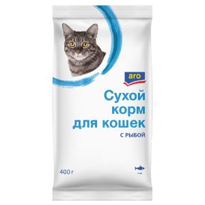 Сухой корм для кошек Aro Рыба 400 гр