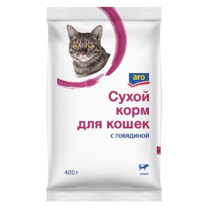 Сухой корм для кошек Aro Говядина 400 гр