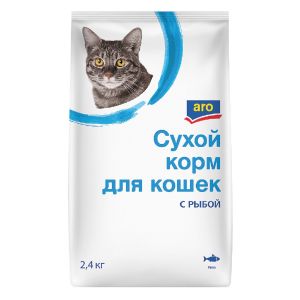 Сухой корм для кошек Aro Рыба 2,4 кг