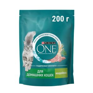 Сухой корм для кошек Purina One Индейка со злаками 200 гр