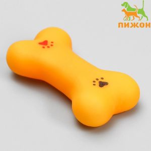 Игрушка пищащая малая «Косточка с лапками» для собак, 8,5 см