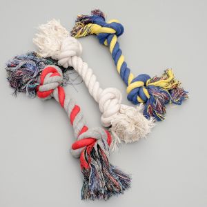 Игрушка канатная «2 узла», 200 г, до 33 см, микс цветов