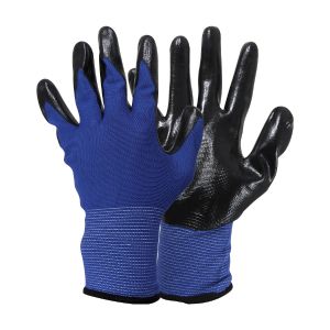Перчатки садовые Park, с нитрилом, размер L, синие