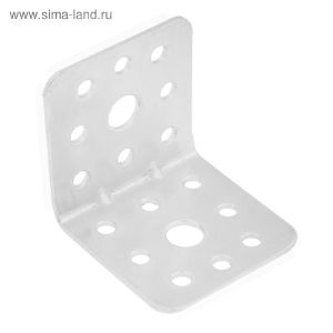 Уголок крепёжный ТУНДРА krep 40х40х40х1.5 усиленный, цинк, 1 шт. 5294201