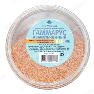 ХОУМФИШ (HOMEFISH) Гаммарус измельченный 40 г в банке 10113305 х18