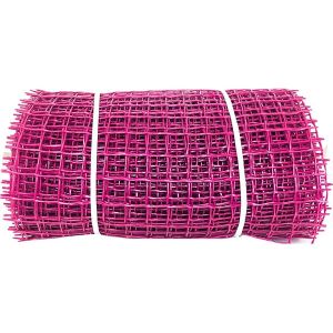 Сетка садовая 33х33 высота 0,5 м квадратная ячейка Розовая