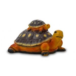 Фигура садовая гипс Черепаха двойная 15х27 см
