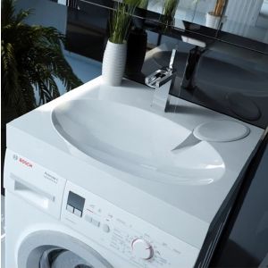 Раковина над стиральной машиной Comfort-60*55 ш*г, с кронштейнами (Andrea)