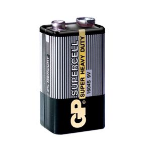 Батарейка GP Greencell Supercell 1604S-B, типоразмер Крона, 1 шт