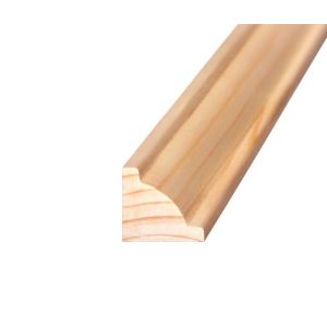 Раскладка хвоя срощенная 27х27х2500 мм Фигурная угловая